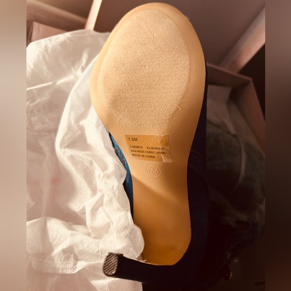 Cape Robbin Open Toe Boot Elnora 97 Blue - New In Box - Picture 5 of 6